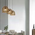 thumbnail image 6 of 7.48in Iron Wire Pendant Lampshade Vintage Hanging Light Cover for Ceiling Lighting Decor, Industrial Handwoven Metal Cage Lamp Shade for Kitchen Living Room, 6 of 9