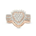 thumbnail image 3 of DPTALR Ladies Wedding Gold Diamond Ring Two Piece Set Ring, 3 of 8