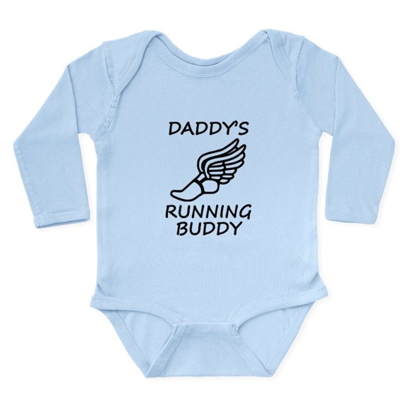 CafePress - Daddys Running Buddy Body Suit - Long Sleeve Cotton Baby Bodysuit