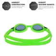 thumbnail image 3 of Gafas de natación TYR para niños, color ahumado/verde, para niños de 3 a 10 años, 3 of 8