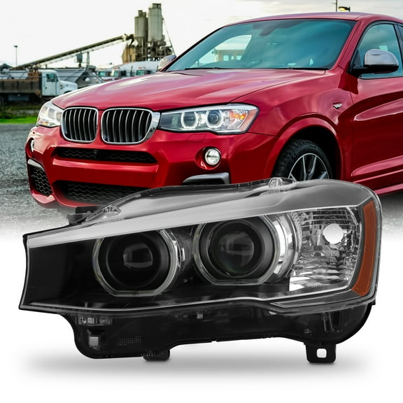 AKKON - Fit 2015 2016 2017 2018 BMW X3|X4 HID|Xenon w/LED DRL Projector Headlight Headlamp OE Style Driver Left Side Replacement