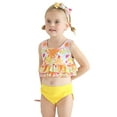 thumbnail image 2 of Toddler Baby Girl 3Pcs Bikini Swimsuit Set Sleeveless Tank Tops with Shorts and Headband Bikini Swimwear Summer Beach Bathing Suit 18M-5T, 2 of 8