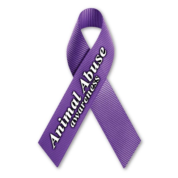 Animal Abuse Awareness Ribbon Magnet