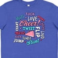 thumbnail image 4 of Inktastic Cheer Word Salad with Megaphone and Stars Youth T-Shirt, 4 of 5