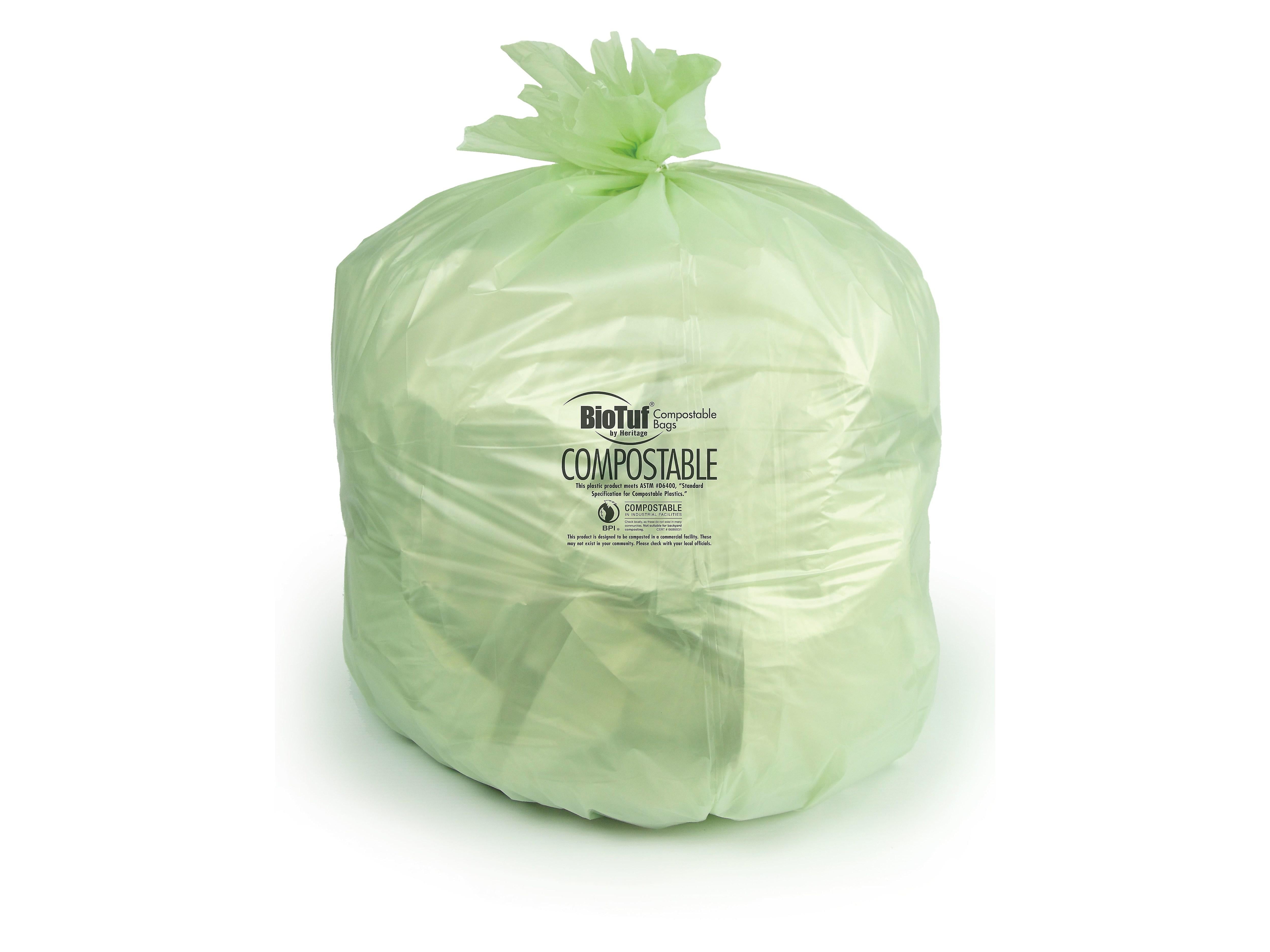 BioTuf Compostable 2030 Gallon Trash Bags Y6039EE