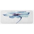 thumbnail image 1 of Watercolor Kitchen Mat, Design of a Spring Flower with Blue Tones Birth of Life Theme Print, Plush Decorative Kitchen Mat with Non Slip Backing, 47" X 19", Pale Blue, by Ambesonne, 1 of 1