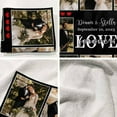 thumbnail image 3 of AISENIN Heart Personalized Blanket Memorial Gift 8 Photos Customized Blankets Throw Blanket for Family Lover Birthday Wedding Christmas, 3 of 5