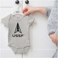 thumbnail image 5 of USSF Logo United States Space Force Romper Boys or Girls Infant Baby Brisco Brands 12M, 5 of 6