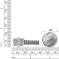 thumbnail image 7 of Metro Jewelry Stainless Steel Double Chevron Bracelet with Black Ion Plating, 7 of 7