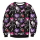 thumbnail image 1 of Sudadera de gran tamaño con estampado de calavera para hombre, jersey de chándal con cuello redondo, ropa de calle Vintage para pareja, ropa de Halloween, 1 of 4
