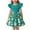Green, variant on Girl Dresses Easter Ruffle Short Sleeve A Line Dress Crew Neck Midi Sundress Bunny Sweet Beach Outfits 3-14Y