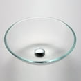 thumbnail image 3 of KRAUS Glass Vessel Sink in Crystal Clear with Pop-Up Drain and Mounting Ring in Satin Nickel, 3 of 9