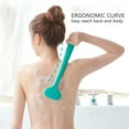 thumbnail image 4 of Cepillo para El cuerpo del baño Oso de Fresa Exfoliación Mango largo Blanco y Verde, 4 of 5