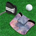 thumbnail image 5 of Haosy Colorful Nebulae Marble Golf Mallet Putter Cover Strong Magnetic Leather Golf Club Headcover Closure, 5 of 7