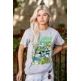 thumbnail image 3 of The Smurfs Kanji Bless the Hustle Unisex Plus Size Graphic Tee Brisco Brands 2X, 3 of 5