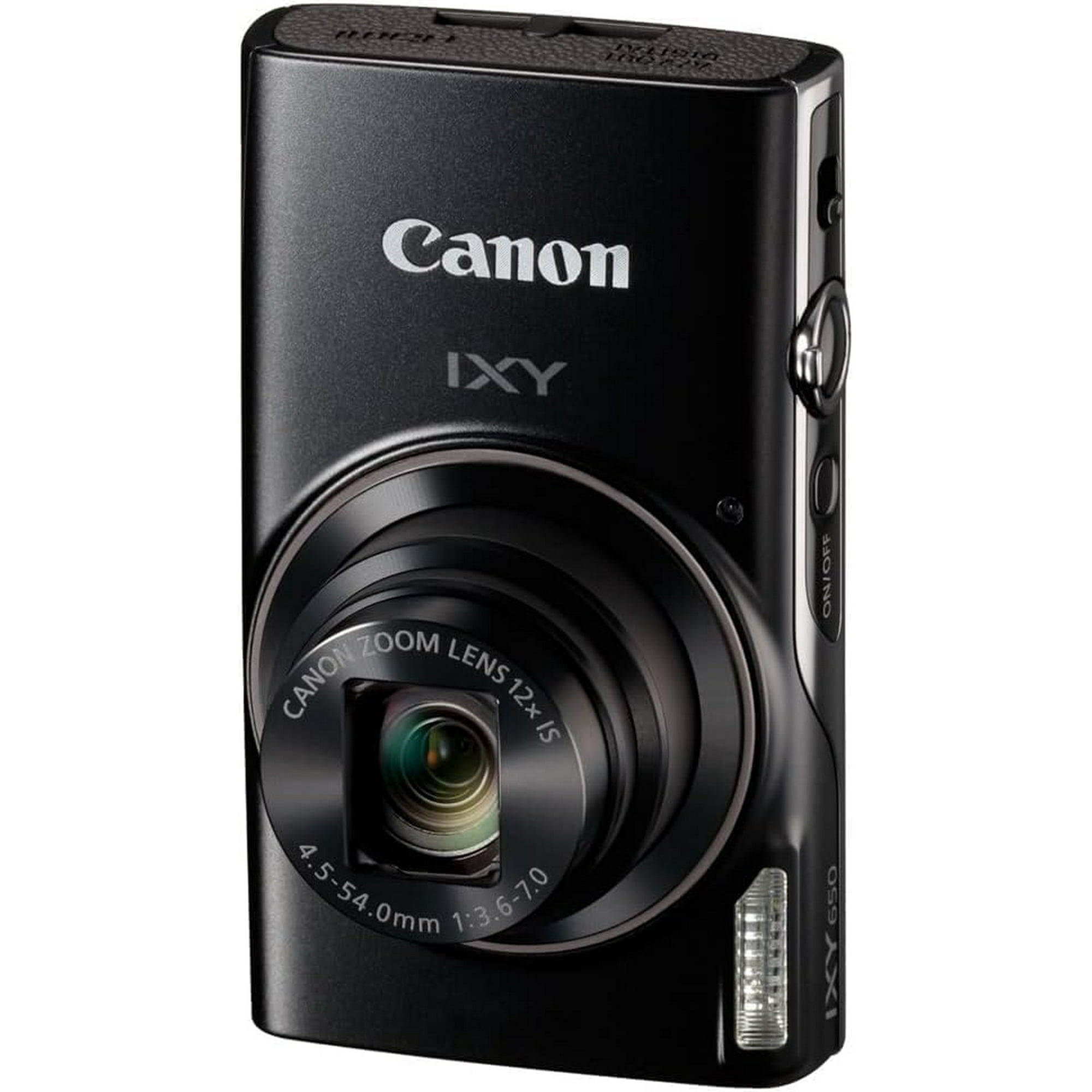 Canon IXY 650 Compact Digital Camera - Black, 12x Optical Zoom, Wi