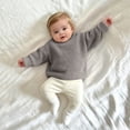 thumbnail image 5 of Annhoo Kids Knit Sweaters for Girl Crew Neck Oversized Soft Warm Trendy Pullover Kids Fall School Outfit Shirts, 5 of 9