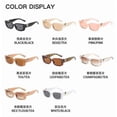 thumbnail image 3 of 2023 Retro Cat Eye Frame Sunglasses Women Luxury V Sun Glasses Men Fashion Rectangle Jelly Glasses With Metal Hinges Uv400, 3 of 3