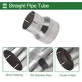 thumbnail image 4 of Rebajadora de codo de escape mandrel de 3.5" OD-4.5" OD, adaptador de tubo de acero inoxidable 304, longitud de 50 pulgadas, tono plateado, 4 of 7