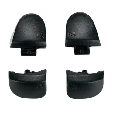 4Pcs L1R1 L2R2 Button Set Black & 2pcs Spring Replacement for P5 Version 3 Game Controllers Repair