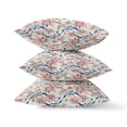 thumbnail image 2 of Sea Garden Rose Throw Pillow in Light Green Gray 18x18, 2 of 5