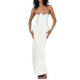 thumbnail image 2 of XIAOCHA Summer Chic Maxi Dress for Women Floral Embroidery Spaghetti Strap Club Gowns, 2 of 3