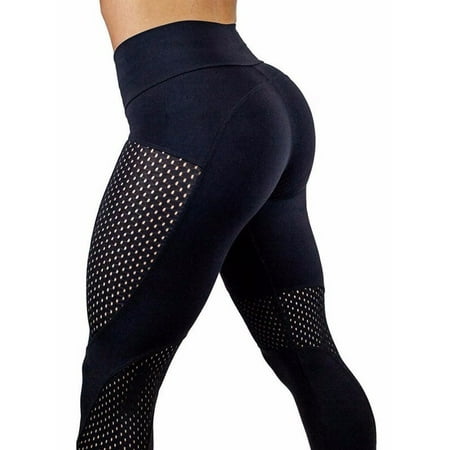 CROSS1946 Activewear Women High Waist Fitness Stretchy Leggings Yoga Pants Sport Running Breathable