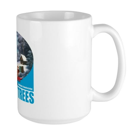 

CafePress - Large Happy Trees Mug Mugs - 15 oz Ceramic Large Mug