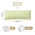 thumbnail image 2 of KLL Ultra Soft Microfiber Body Pillow Cover/Pillowcases 20"x54" with Hidden Zipper Closure-Armadillo Floral, 2 of 5