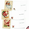 thumbnail image 4 of The Best Card Company 20 Assorted Christmas Notecards Bulk Box Set 4 x 5.12 Inch with Envelopes (10 Designs, 2 Each) Vintage Santa AM10143XSG-B2x10, 4 of 6