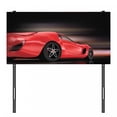 thumbnail image 3 of Cars Headboard, Rear View of a Futuristic Sports Car Motion Power Transportation Vehicle Sublime Theme, Upholstered Decorative Metal Bed Headboard with Memory Foam, Twin Size, Red Black, by Ambesonne, 3 of 4