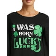 thumbnail image 4 of Born Lucky Juniors Long Sleeve Graphic Sweatshirt, 4 of 5