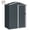 Dark Grey, variant on Outsunny 4.5 x 3ft Outdoor Storage Shed, Metal Garden Shed, Wood Grain