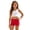 Red, variant on Girls Pure Color Casual Swim Shorts for Girls – Lightweight Beachwear Bottoms for Sunny Summer Nylon Comfortable Fit With Secure Elastic Waistband Girls Bathing Suits