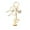 F, variant on Bubble Initial Keychain with Bow & Butterfly - Gold Letter Bag Charms for Women, Cute Purse Handbag Accessories