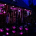 thumbnail image 4 of Cadena de luces de Halloween, 19,6 pies, 40 murciélagos morados, luces de decoración de Halloween, funciona con pilas (pilas no incluidas), 4 of 5