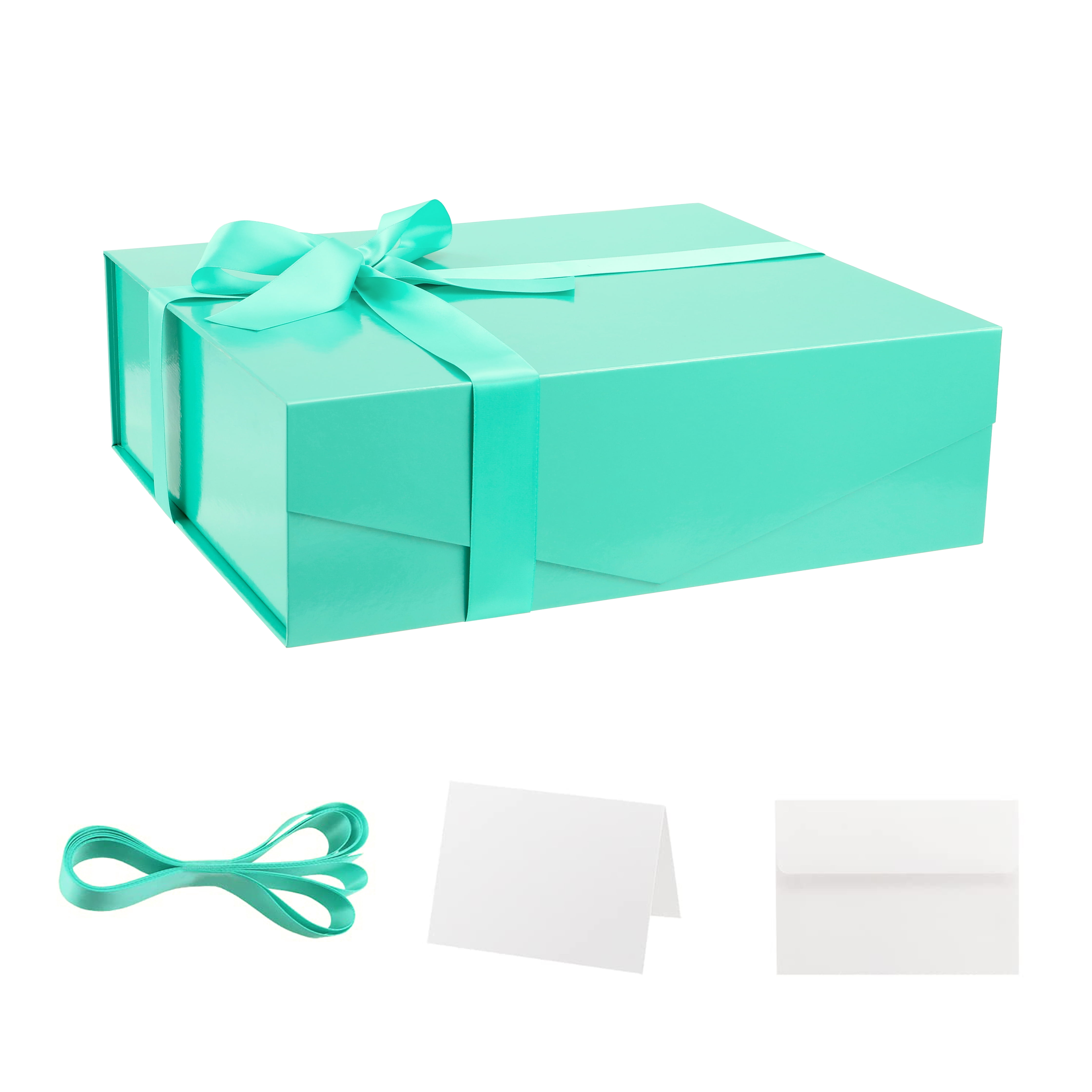 Extra Large Gift Box 16 3x14 2x5 Inches Large Green Gift Box With 3-small-square-christmas-stacking-nest-gift-present-boxes-etsy-canada
