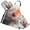 Alcohol Ink Tie Dye, variant on Cartoon Cat Moon Heart 5 Pcs Kitchen Set Heat Resistant Oven Mitts and Non-Slip Pot Holders with Adjustable Cooking Apron