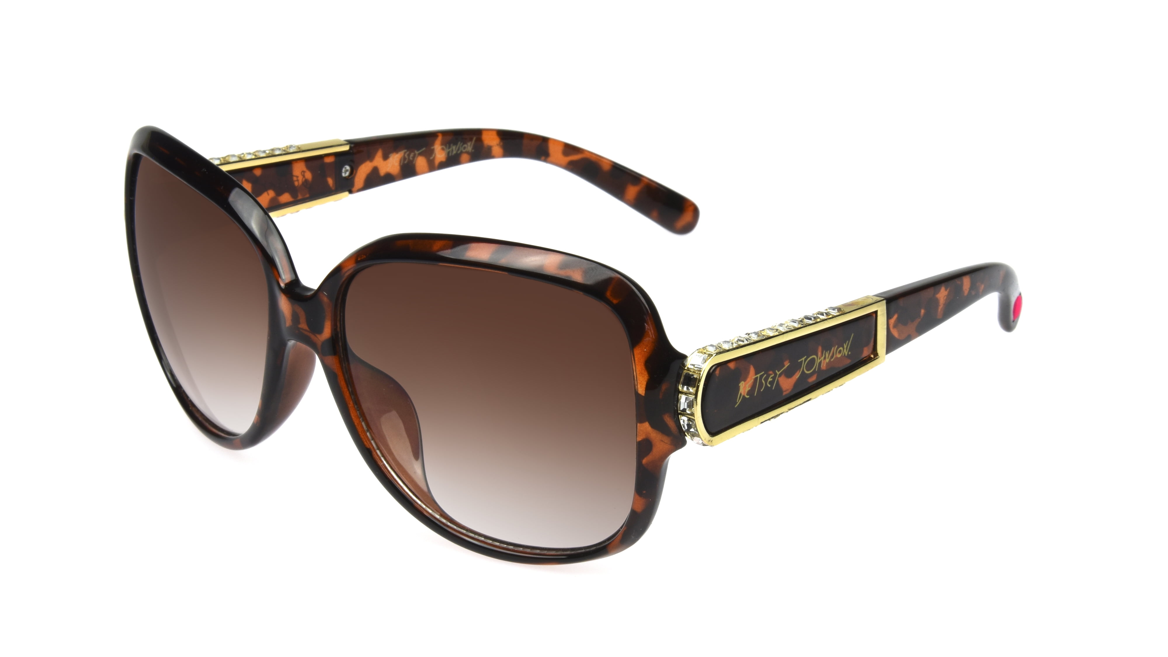 Betsey Johnson Women's Oversized Square Tort Sunglasses
