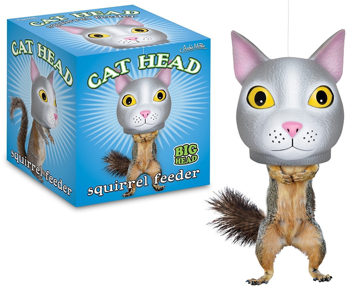 Cat Head Squirrel Feeder Vinyl 7 Hollow Cat Head By Archie