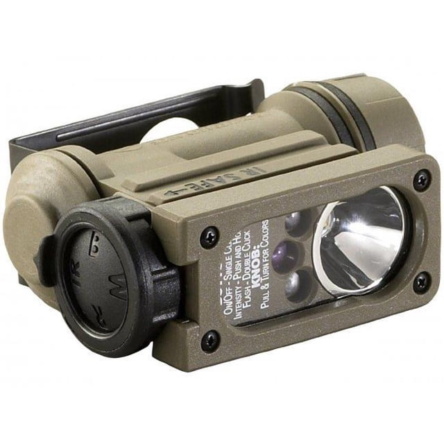 Streamlight STREAMLIGHT-14516 55 Lumen IR LEDs Sidewinder Compact II Hands-Free Military Flashlight - White, Red & Blue