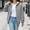 Light Grey, variant on Women's Hoodies & Sweatshirts Ladies' Fashionable And Casual Shoulder Long Sleeved Hooded And Velvet Composite Sweatshirt, Women's Hoodies & Sweatshirts L