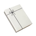 thumbnail image 4 of Tnarru Empty Gift Box Mother's Day Cardboard Lightweight Fashion Rectangular Packaging Box Father's Day for Valentines Wedding Party White and Gray, 4 of 8