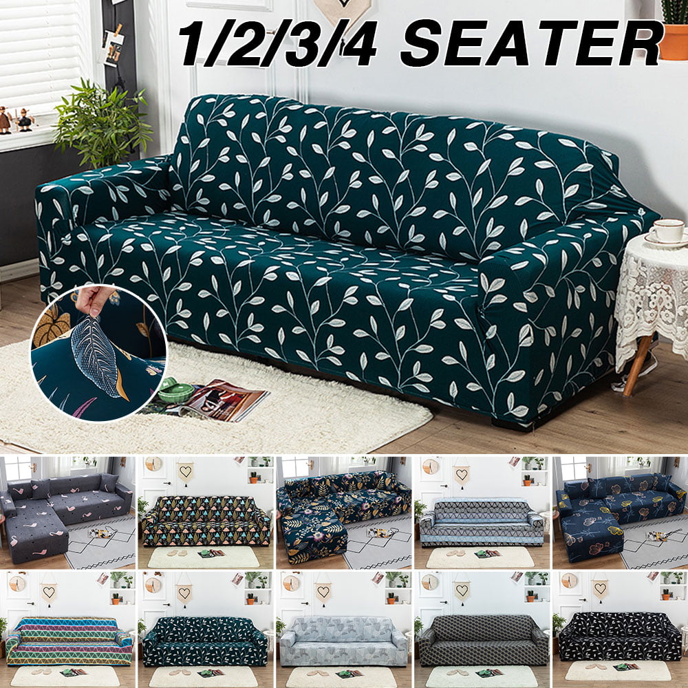 Details about   1/2/3/4 Seat Stretch Sofa Covers Chair Couch Cover& Elastic Slipcover Protectors 