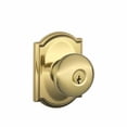 thumbnail image 5 of Schlage F51A Plymouth With Camelot Rose Keyed Entry Lock C Keyway with 16211 Latch 10063 Strike Satin Nickel Finish, 5 of 5