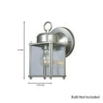 thumbnail image 4 of Designers Fountain 1161-PW Porch Outdoor Wall Lantern Sconce, 8in H, Pewter, 4 of 5