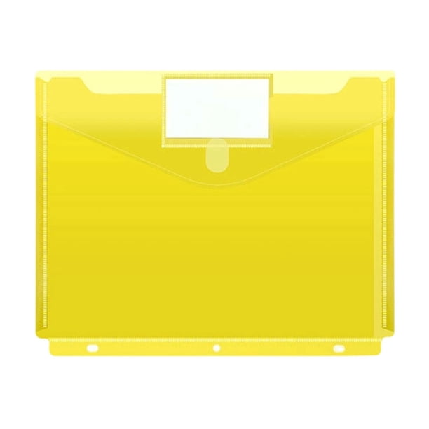 3-Hole A4 Document Pouch With Label