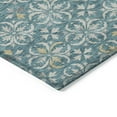 thumbnail image 4 of Addison Rugs Chantille Indoor/Outdoor Transitional Floral Teal Washable Rectangle Rug, 5' x 7'6", 4 of 6