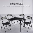 thumbnail image 2 of FlexWave Adult version Folding Table，Includes 1 Square Card Table，with Black Padded Top ，for Home, Game Night, Picnic, or Party, 2 of 7