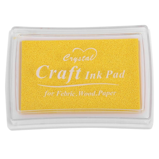 veasfak Ink Pad Stamp Pad for Paper Crafts Scrapbooking Painting Birthday Yellow